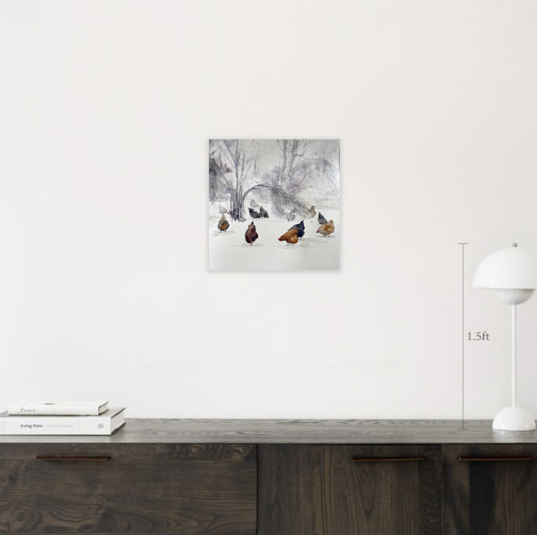 Hens Of The Forest Painting