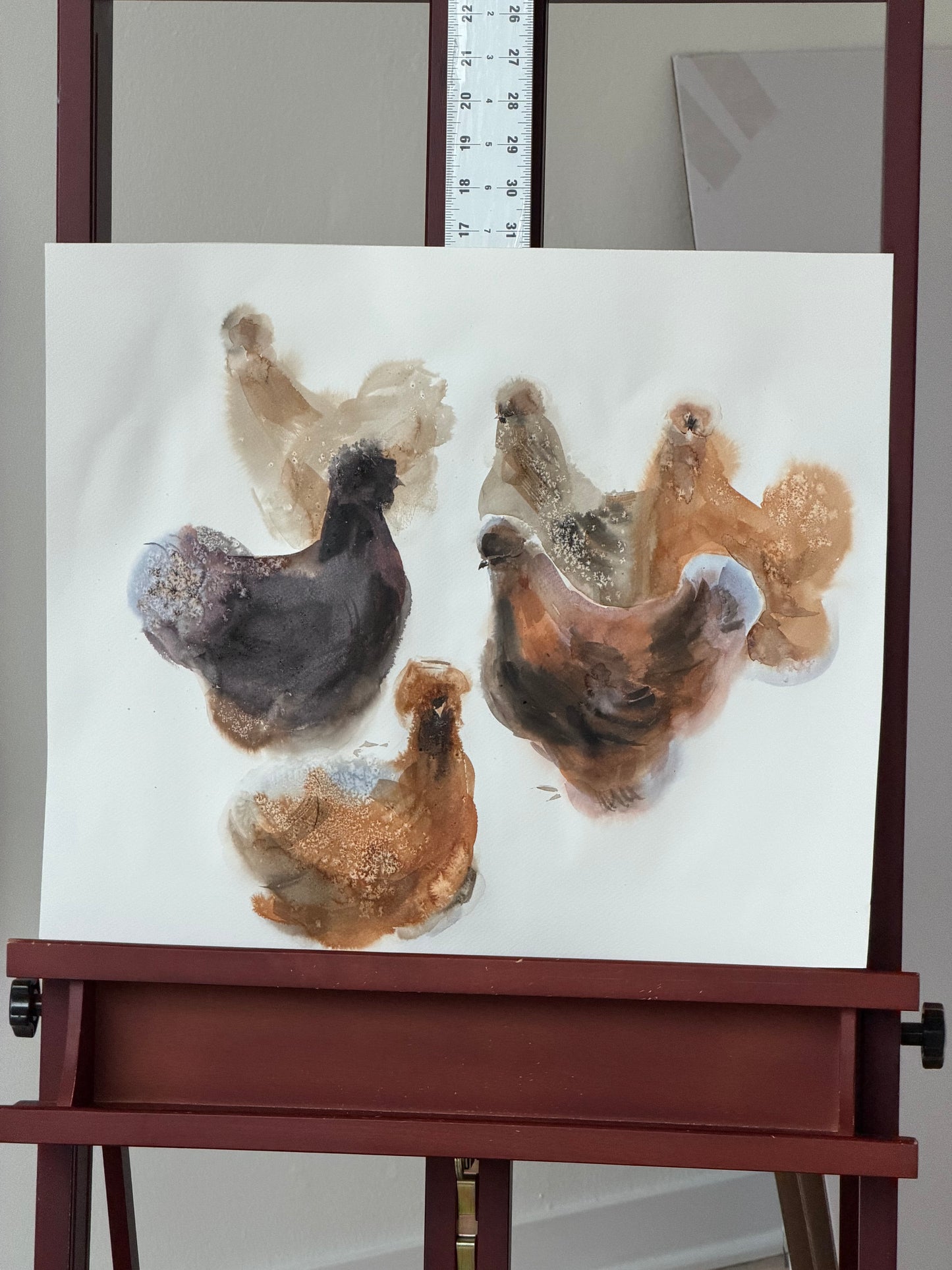 Six Silkie Chickens