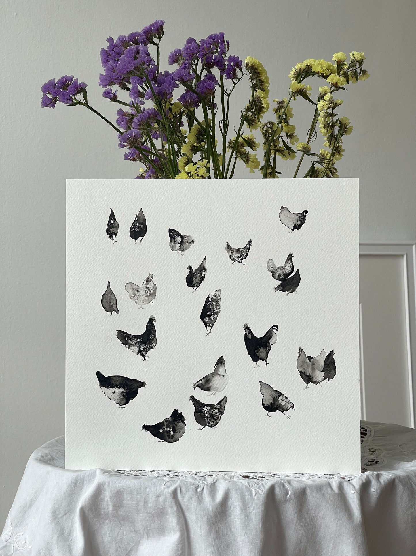 Black & Spotted Chickens
