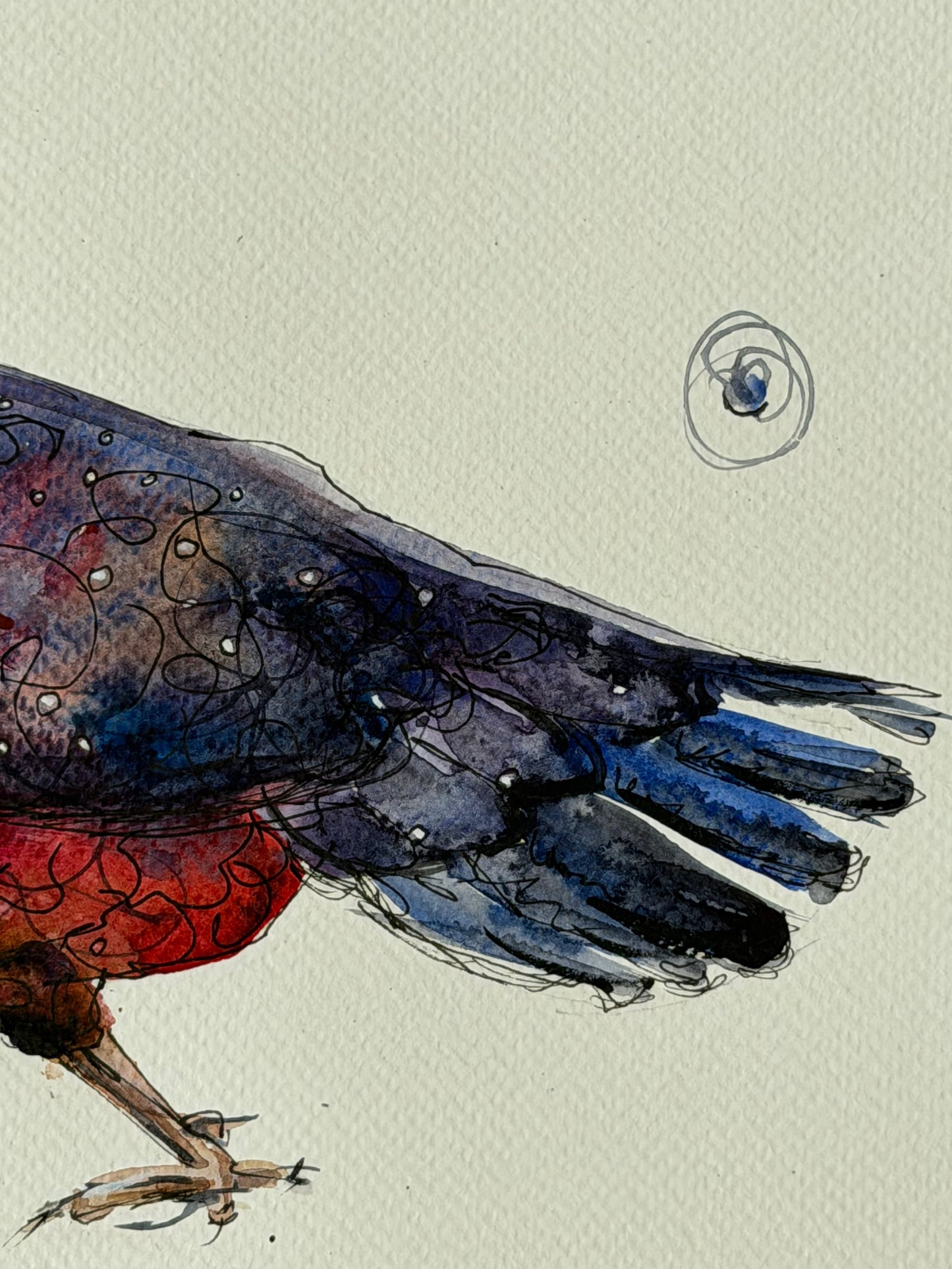 Satyr Tragopans. A Crimson Pair