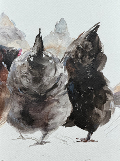 Butts Up, Heads Down!