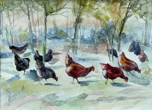 A Day in the Garden with Chickens