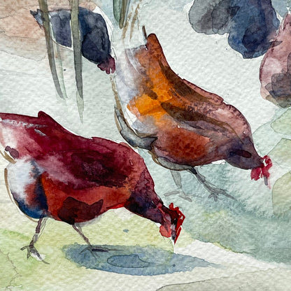 A Day in the Garden with Chickens