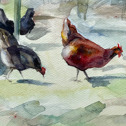 A Day in the Garden with Chickens