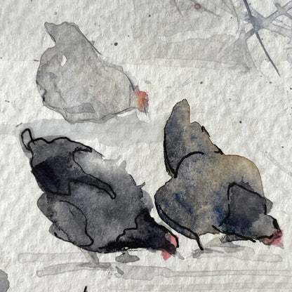 Hens Of The Forest Painting