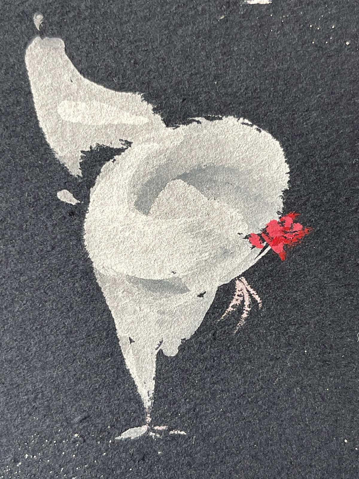 Chickens in contrast.