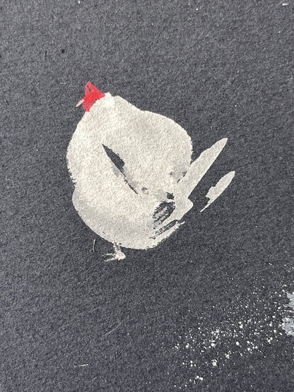 Chickens in contrast.